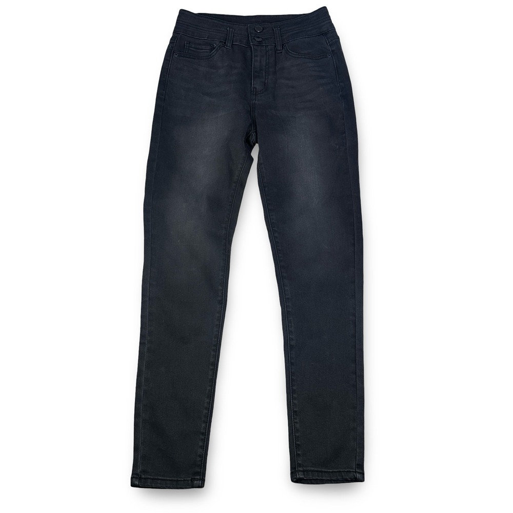 Burberry London England Womens W 27 Skinny Low-Rise Jeans Faded Black Dark Gray